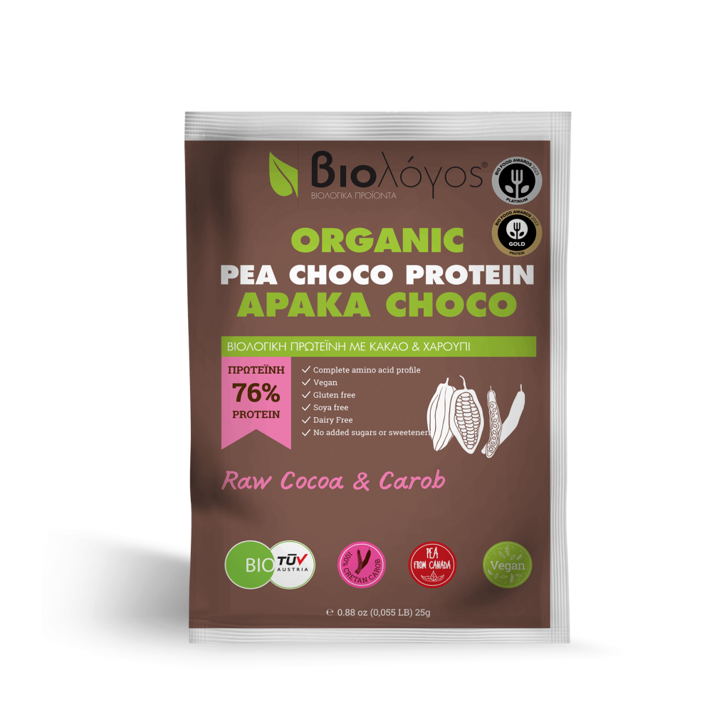 Βιολογική Πρωτεΐνη Αρακά Choco 25g Βιολόγος