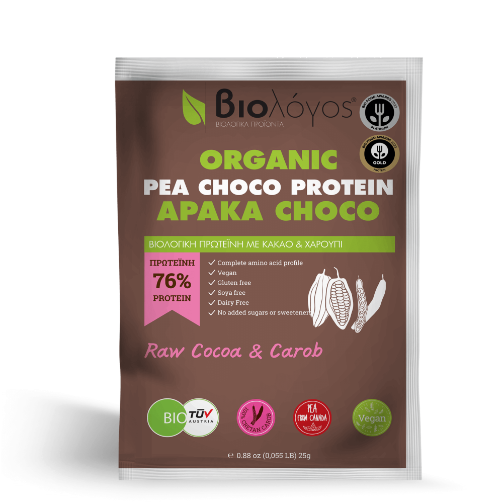 Βιολογική Πρωτεΐνη Αρακά Choco 25g Βιολόγος