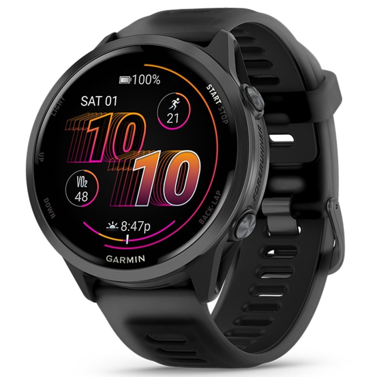 GARMIN Forerunner 570 47mm Amoled Slate Gray Aluminum With Translucent Black And Black GA-010-02971-00