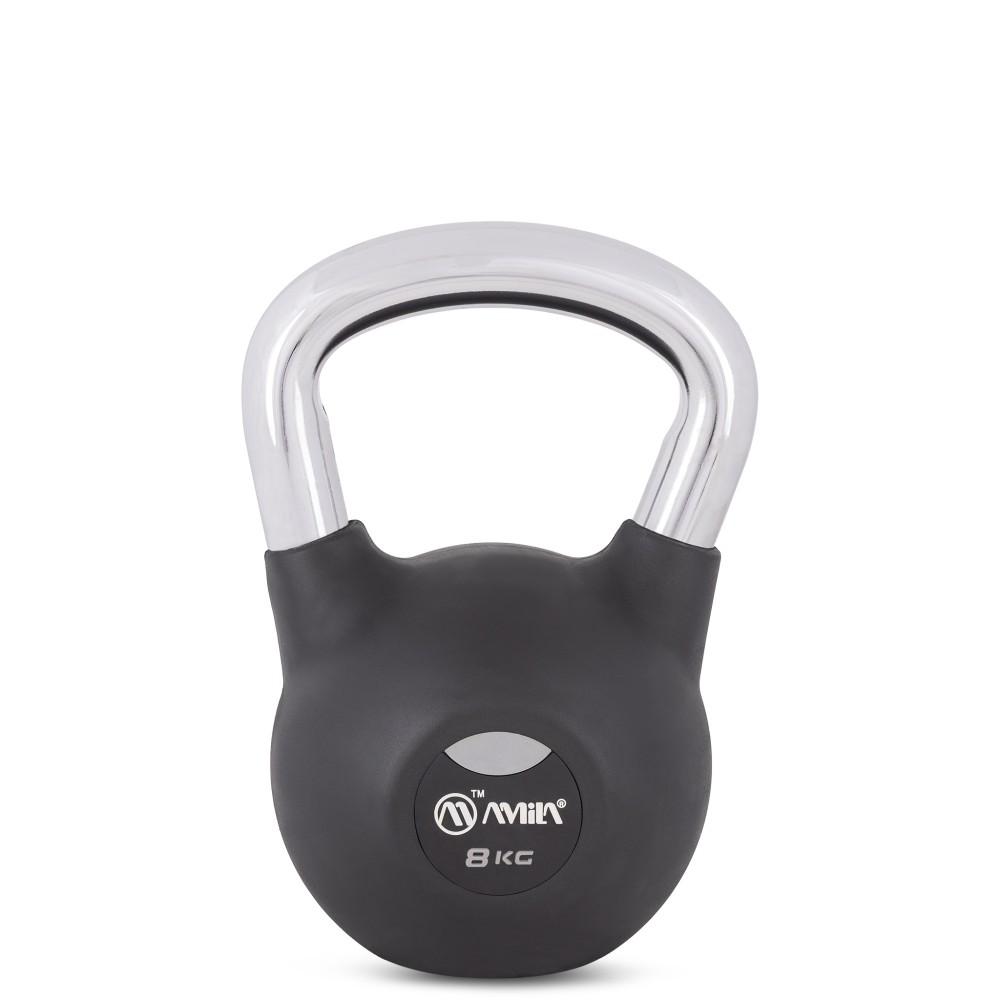 Kettlebell Rubber Cover Cr Handle 8kg 44496 AMILA 