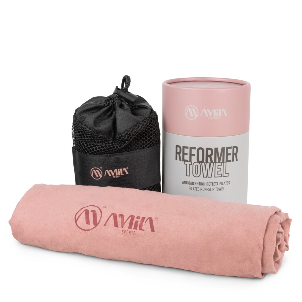 Αντιολισθητική Πετσέτα Pilates ReformerTowel Trinity Rose Pink Amila 96911