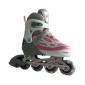 Αυξομειούμενα Πατίνια Roller GC BW 188 Γκρι/Ροζ με LED Τροχούς IN-LINE SKATES Large(39-42)