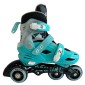 Αυξομειούμενα Roller GC BW125 ΣΕΤ 4 ΣΕ 1 INLINE SKATES  Μπλε/Μαύρο - Medium(35-38)
