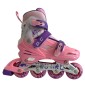 Αυξομειούμενα Roller GC BW125 ΣΕΤ 4 ΣΕ 1 INLINE SKATES  Ροζ/Μωβ- Small(31-34)
