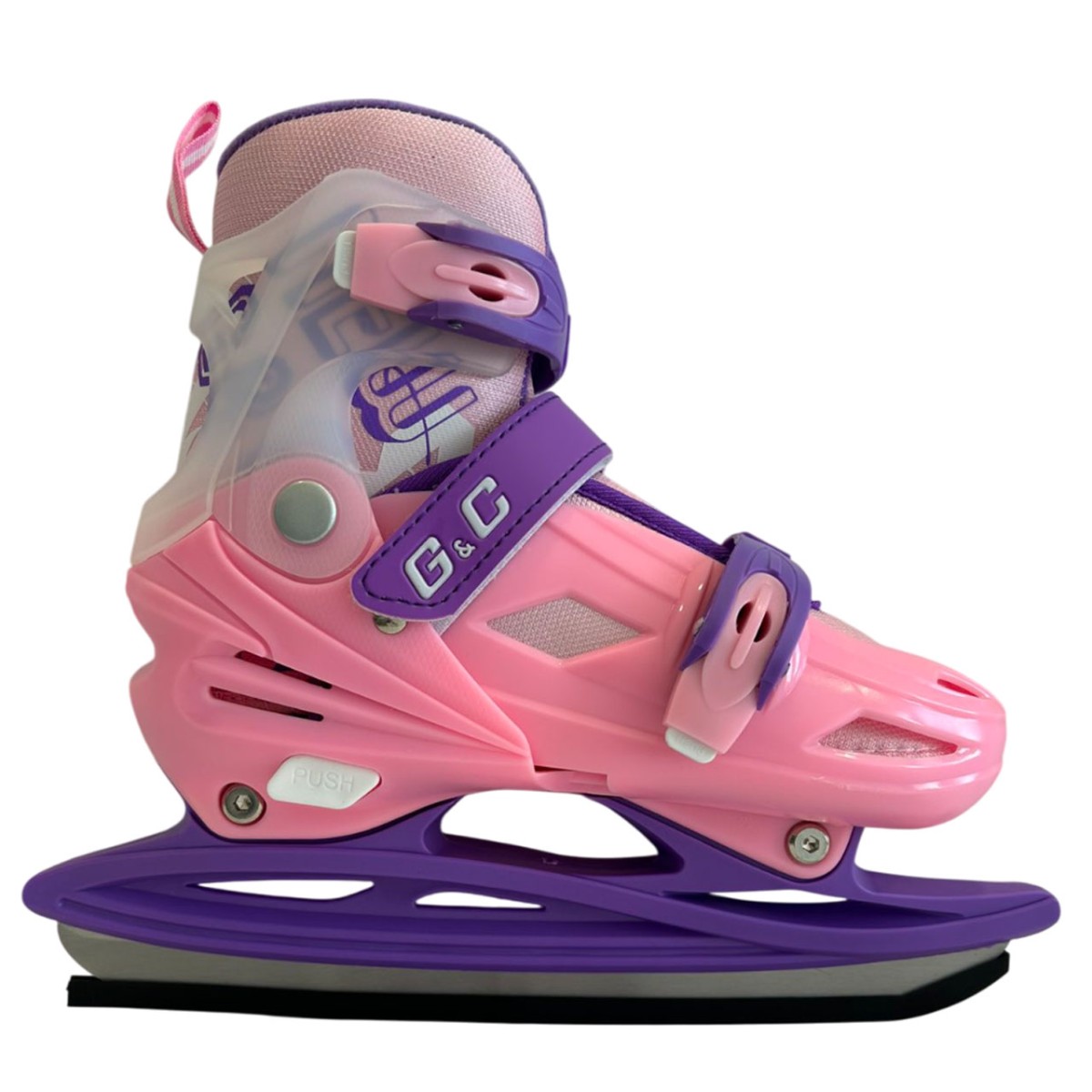 Αυξομειούμενα Roller GC BW125 ΣΕΤ 4 ΣΕ 1 INLINE SKATES  Ροζ/Μωβ- Small(31-34)