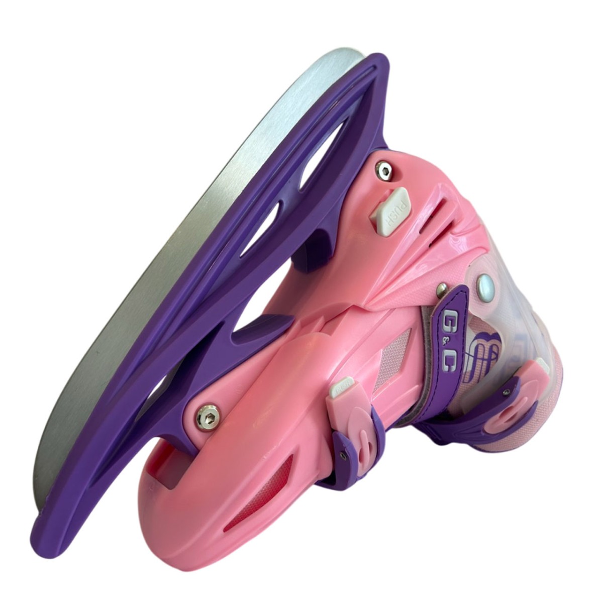 Αυξομειούμενα Roller GC BW125 ΣΕΤ 4 ΣΕ 1 INLINE SKATES  Ροζ/Μωβ- Small(31-34)