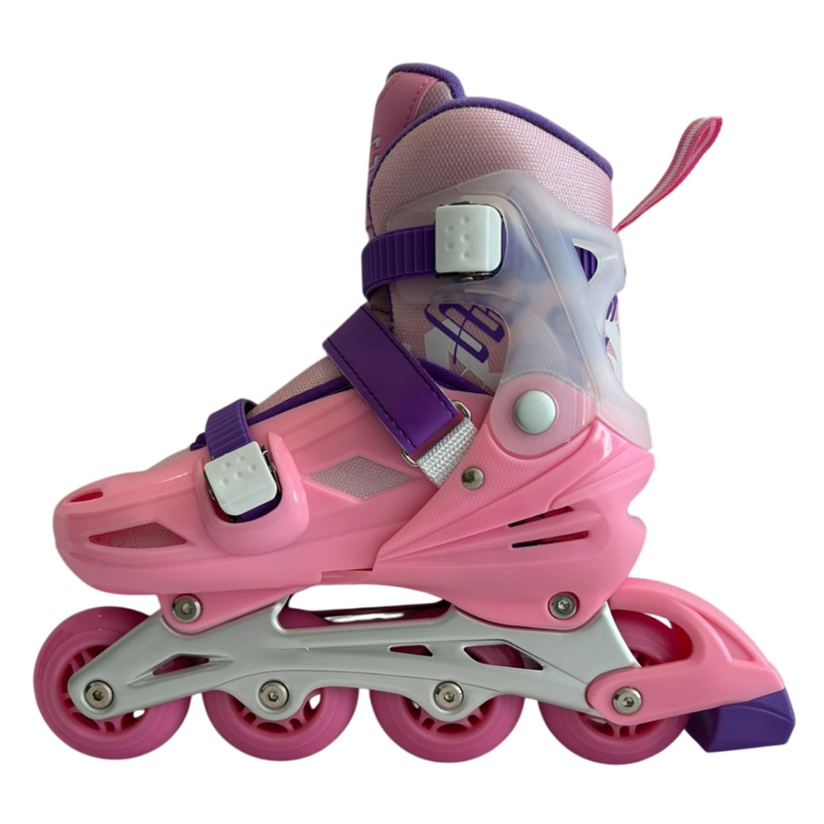 Αυξομειούμενα Roller GC BW125 ΣΕΤ 4 ΣΕ 1 INLINE SKATES  Ροζ/Μωβ- Small(31-34)