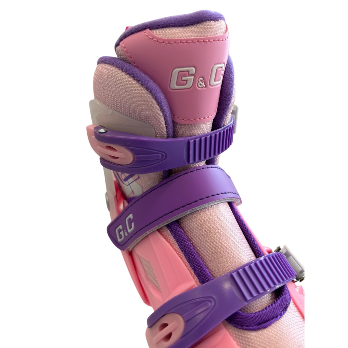 Αυξομειούμενα Roller GC BW125 ΣΕΤ 4 ΣΕ 1 INLINE SKATES  Ροζ/Μωβ- Small(31-34)