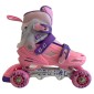 Αυξομειούμενα Roller GC BW125 ΣΕΤ 4 ΣΕ 1 INLINE SKATES  Ροζ/Μωβ- Small(31-34)