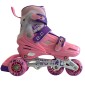 Αυξομειούμενα Roller GC BW125 ΣΕΤ 4 ΣΕ 1 INLINE SKATES  Ροζ/Μωβ- Small(31-34)