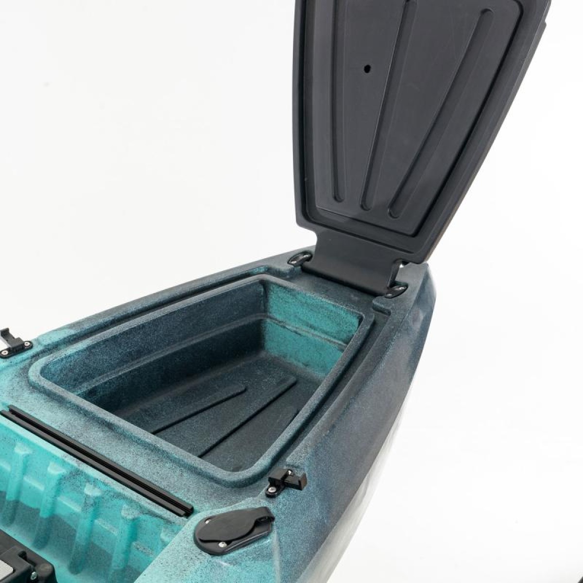 Cargo 320 Μονοθέσιο Pedal Kayak ready με αλουμινίου κάθισμα και τιμονιέρα SCK | Μαύρο-Τυρκουάζ