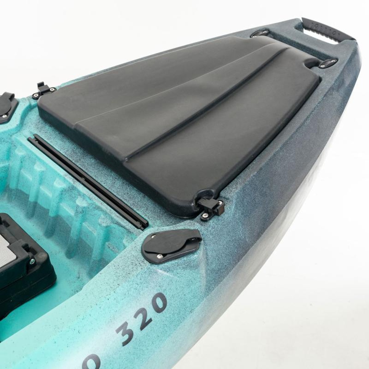 Cargo 320 Μονοθέσιο Pedal Kayak ready με αλουμινίου κάθισμα και τιμονιέρα SCK | Μαύρο-Τυρκουάζ