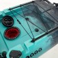Cargo 320 Μονοθέσιο Pedal Kayak ready με αλουμινίου κάθισμα και τιμονιέρα SCK | Μαύρο-Τυρκουάζ