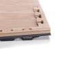 Δάπεδο Προστασίας Puzzle EVA 100x100x2,5 cm – Ξύλο / Μαύρο AMILA 36653
