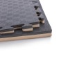 Δάπεδο Προστασίας Puzzle EVA 100x100x2,5 cm – Ξύλο / Μαύρο AMILA 36653