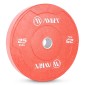Δίσκος Color Bumper Plate Slim 50 mm 25 kg – Κόκκινο AMILA 84850