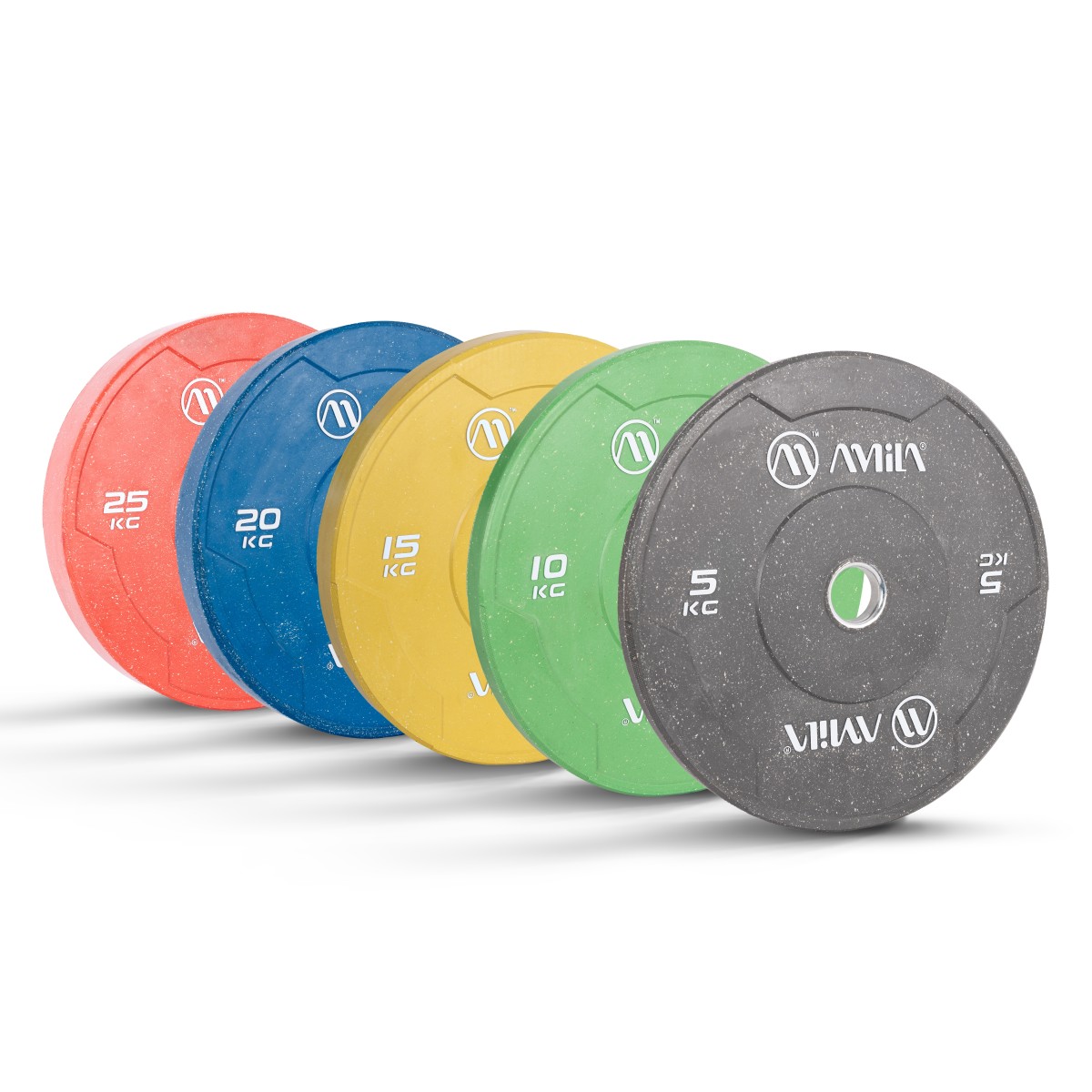 Δίσκος Color Bumper Plate Slim 50 mm 5 kg – Γκρι AMILA 84846