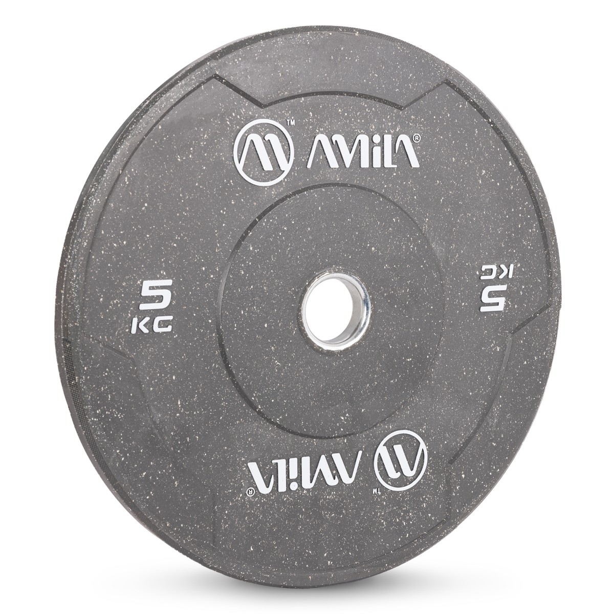 Δίσκος Color Bumper Plate Slim 50 mm 5 kg – Γκρι AMILA 84846