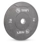 Δίσκος Color Bumper Plate Slim 50 mm 5 kg – Γκρι AMILA 84846