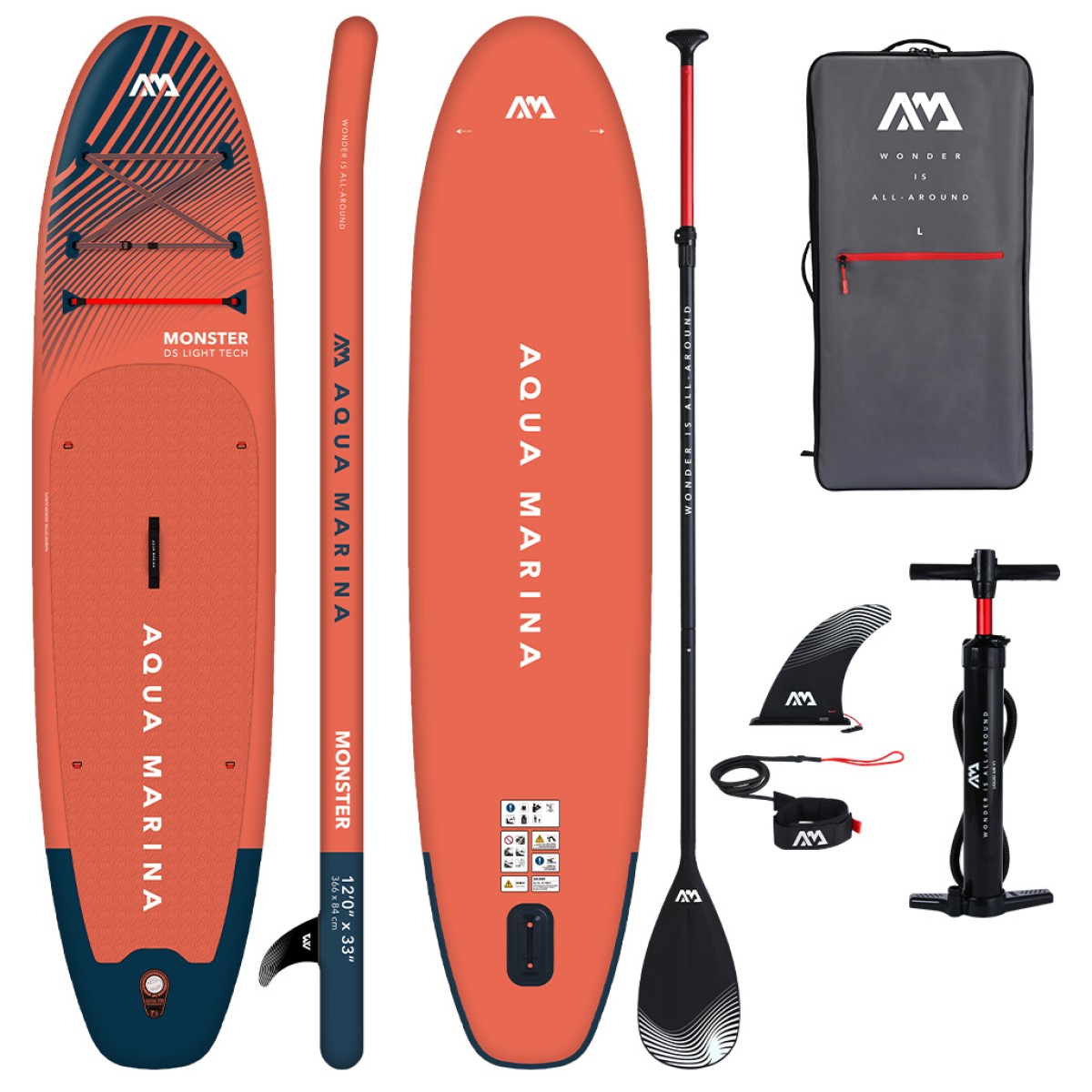 Φουσκωτή Σανίδα SUP Monster 12’0” Aqua Marina 28344-1