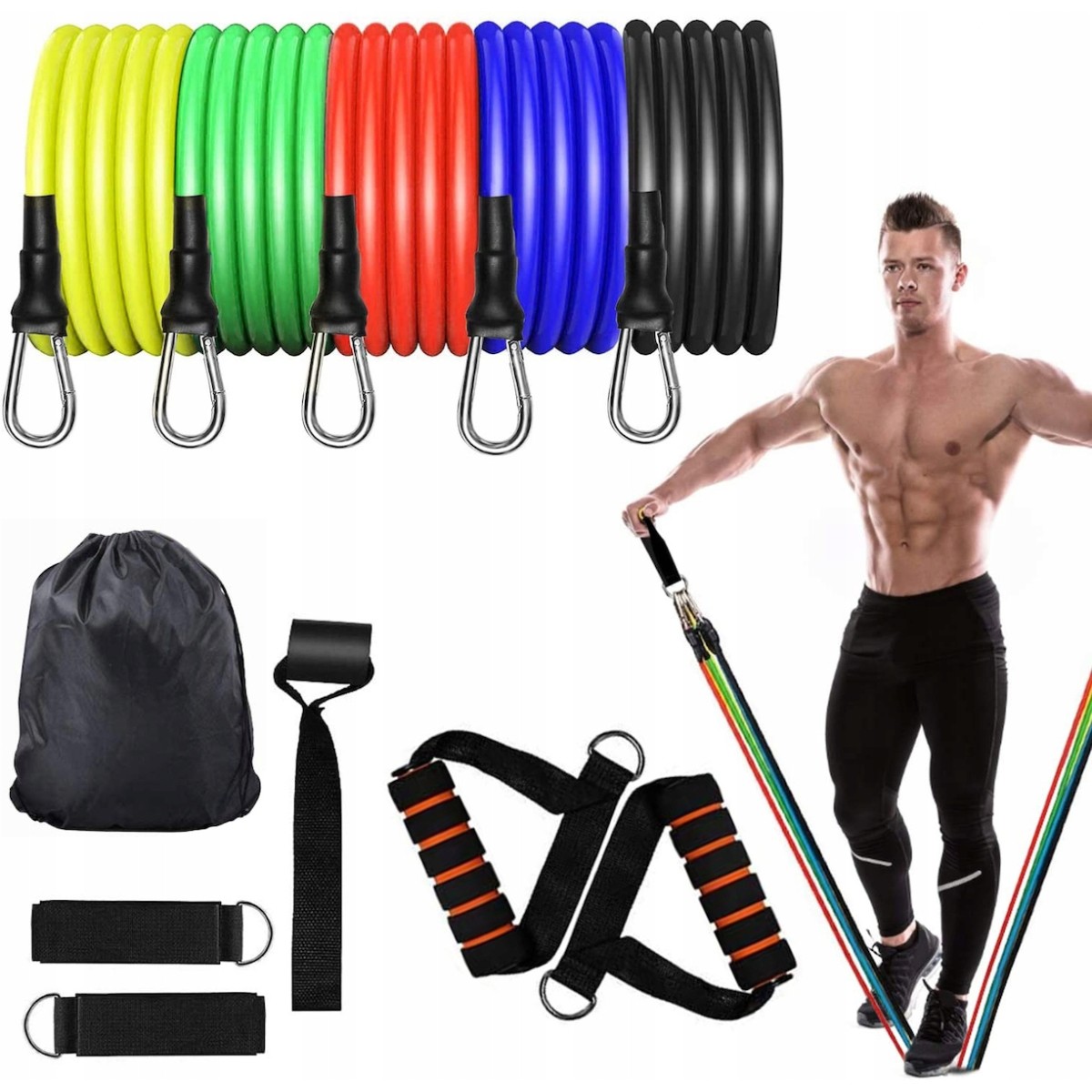 Full set ελαστικών εκγύμνασης ολόκληρου του σώματος Clever