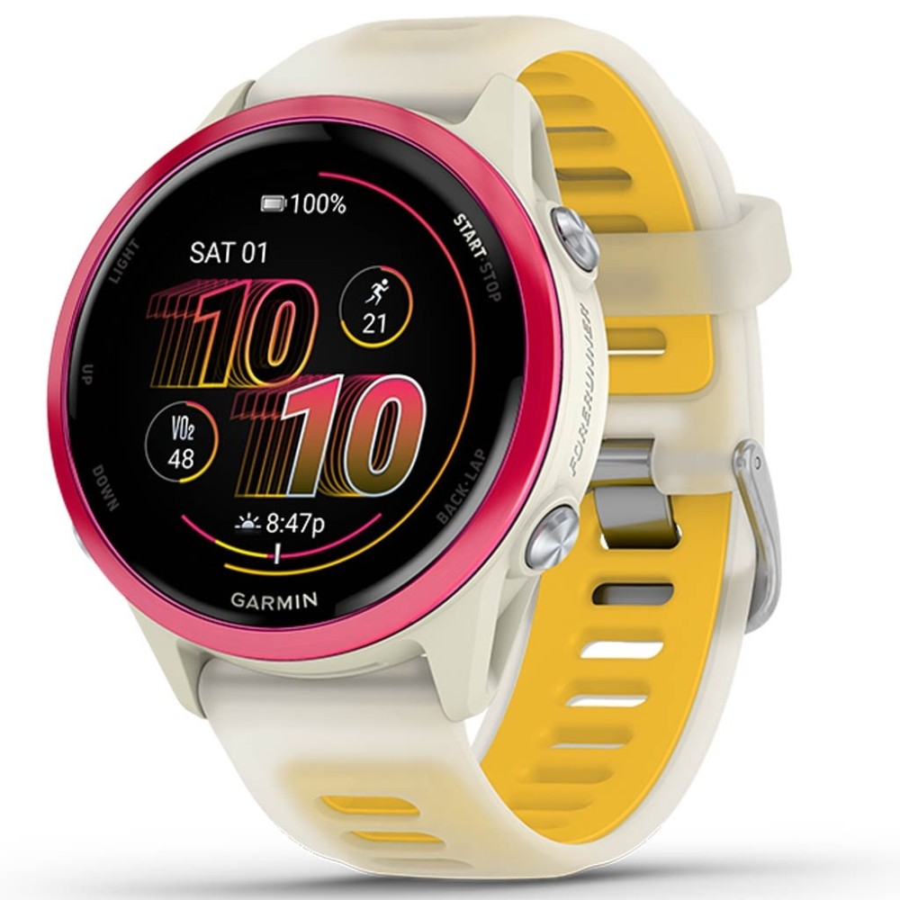 GARMIN Forerunner 570 42mm Amoled Raspberry Aluminum With Translucent Bone And Mango GA-010-02970-02