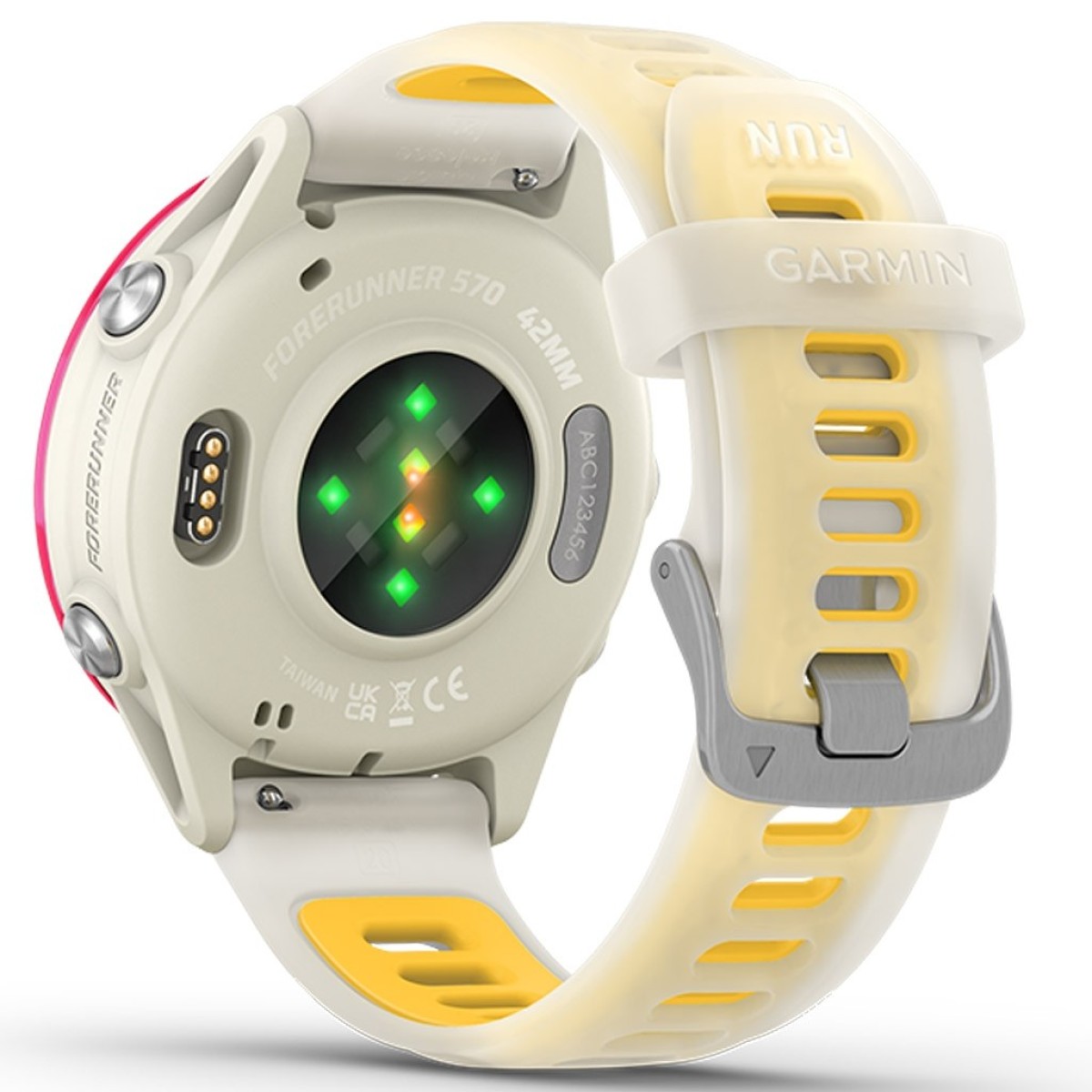 GARMIN Forerunner 570 42mm Amoled Raspberry Aluminum With Translucent Bone And Mango GA-010-02970-02