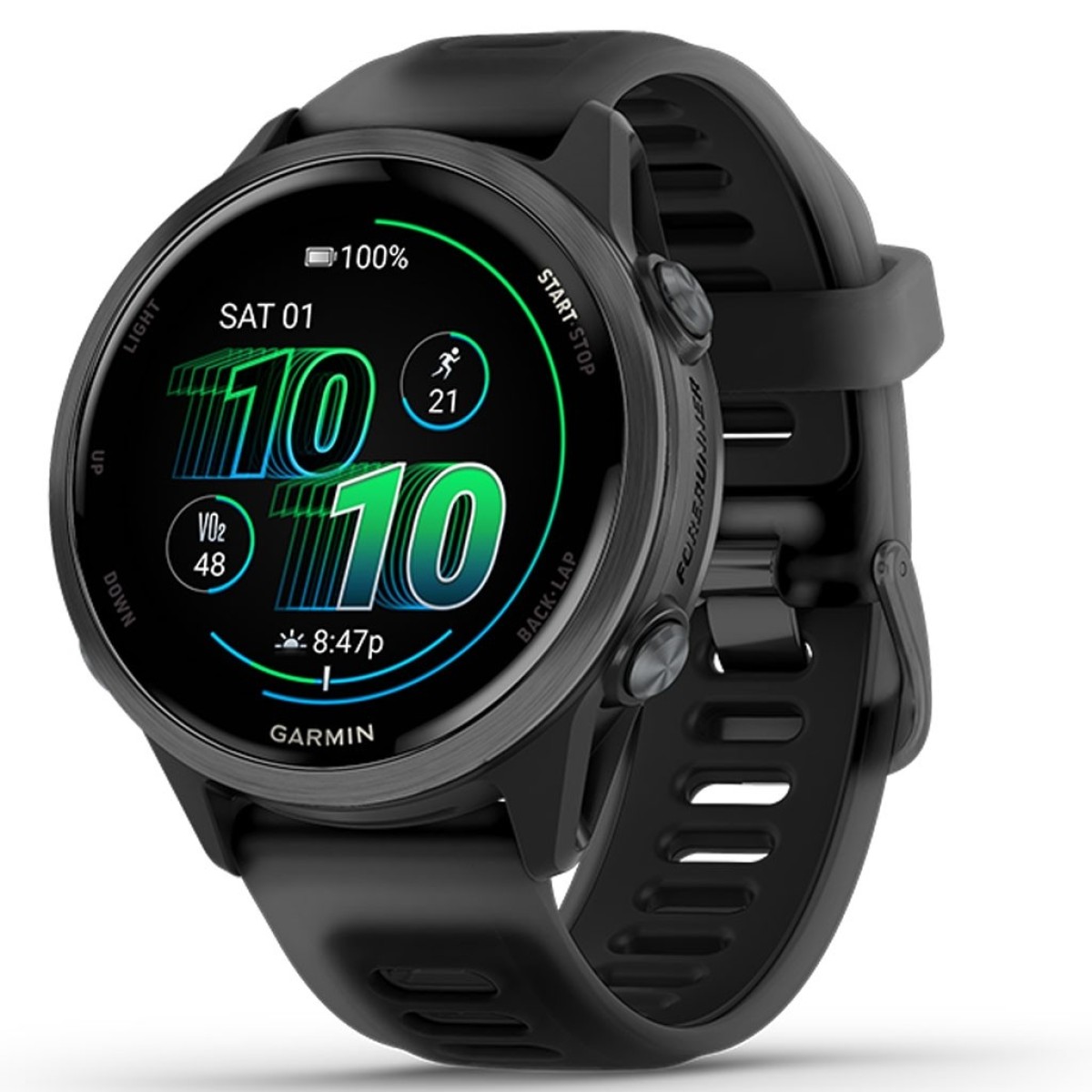 GARMIN Forerunner 570 42mm Amoled Slate Gray Aluminum With Translucent Black And Black GA-010-02970-00