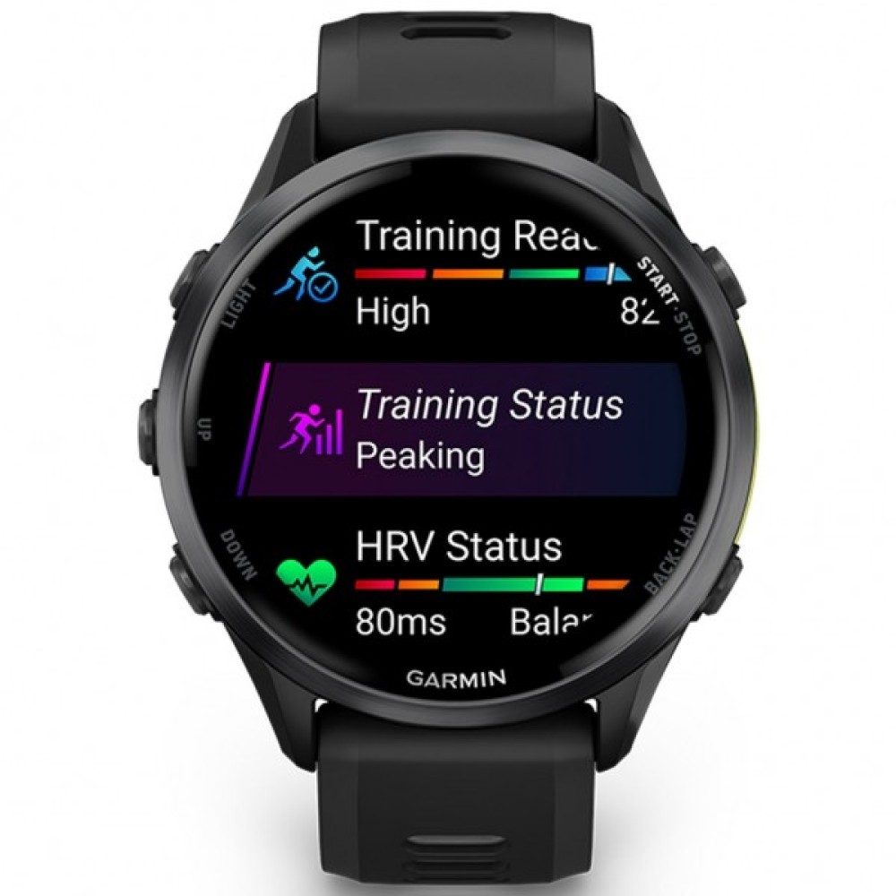 GARMIN Forerunner 970 Amoled Carbon Gray DLC Titanium With Black And Translucent Whitestone GA-010-02969-10