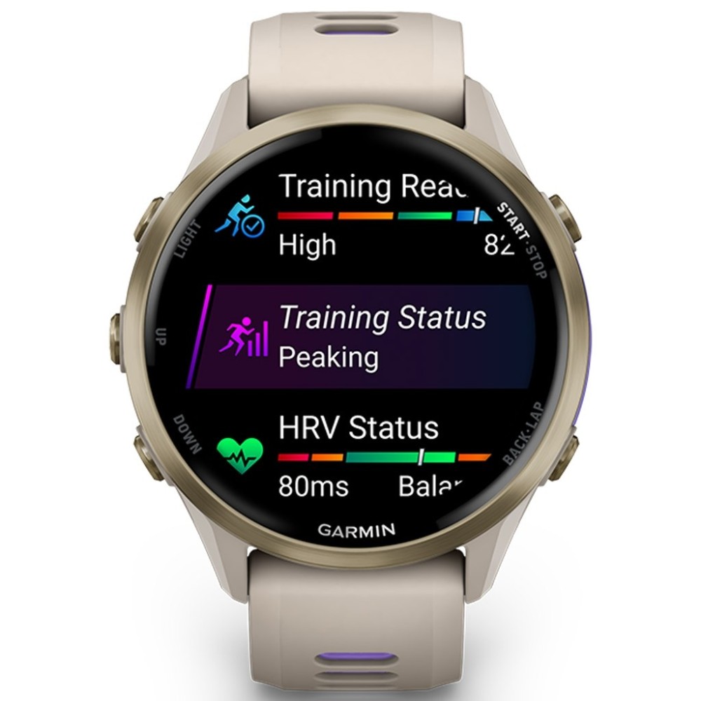 GARMIN Forerunner 970 Amoled Soft Gold Titanium With French Gray And Translucent Indigo GA-010-02969-12
