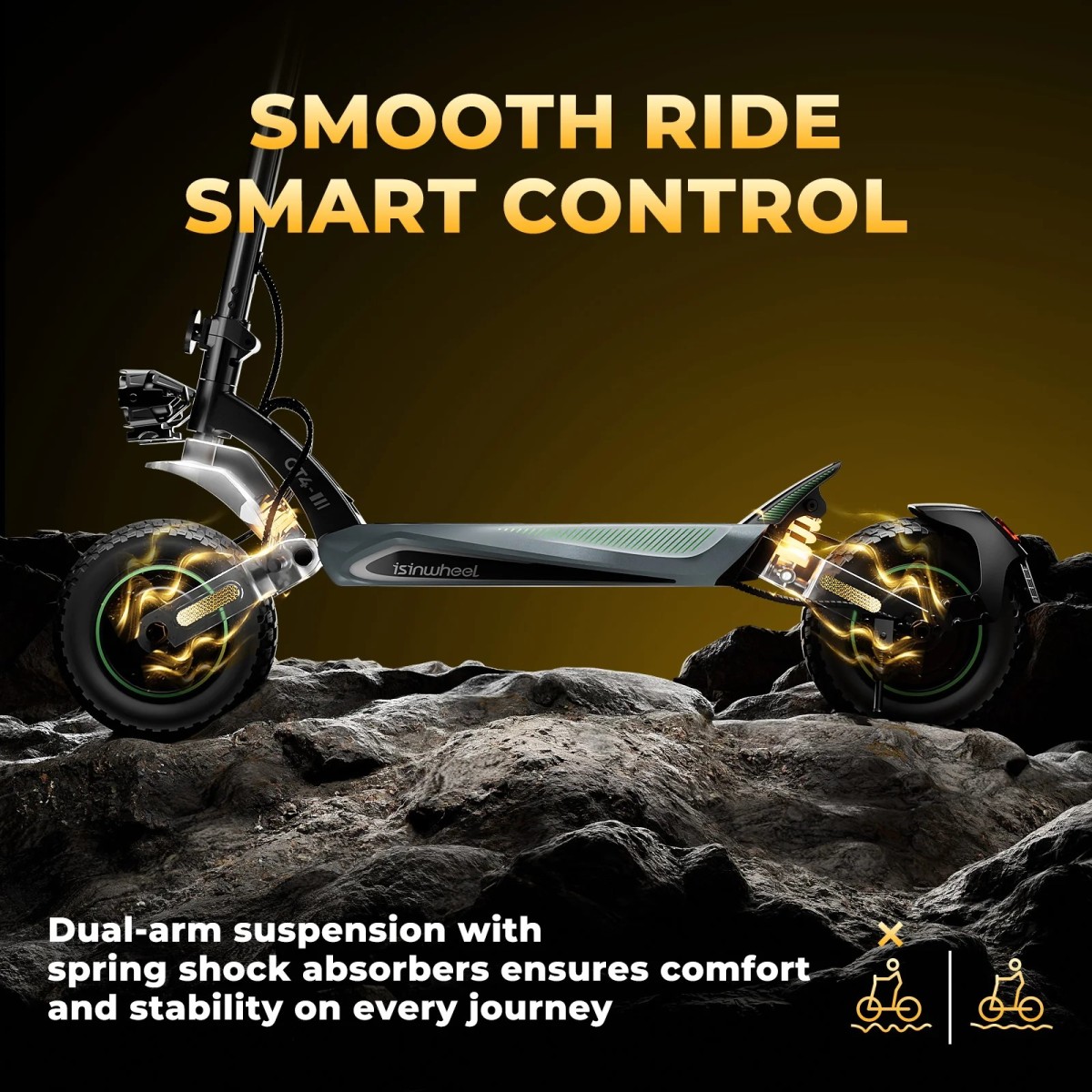 Ηλεκτρικό Πατίνι GT4 2025 2x1500W 52V/18Ah 12" Dual Suspension Velogreen