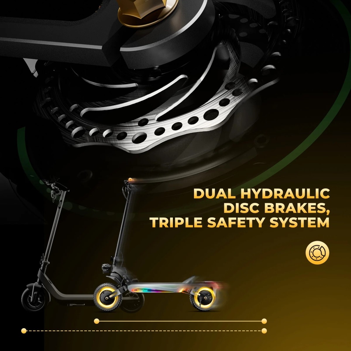 Ηλεκτρικό Πατίνι GT4 2025 2x1500W 52V/18Ah 12" Dual Suspension Velogreen