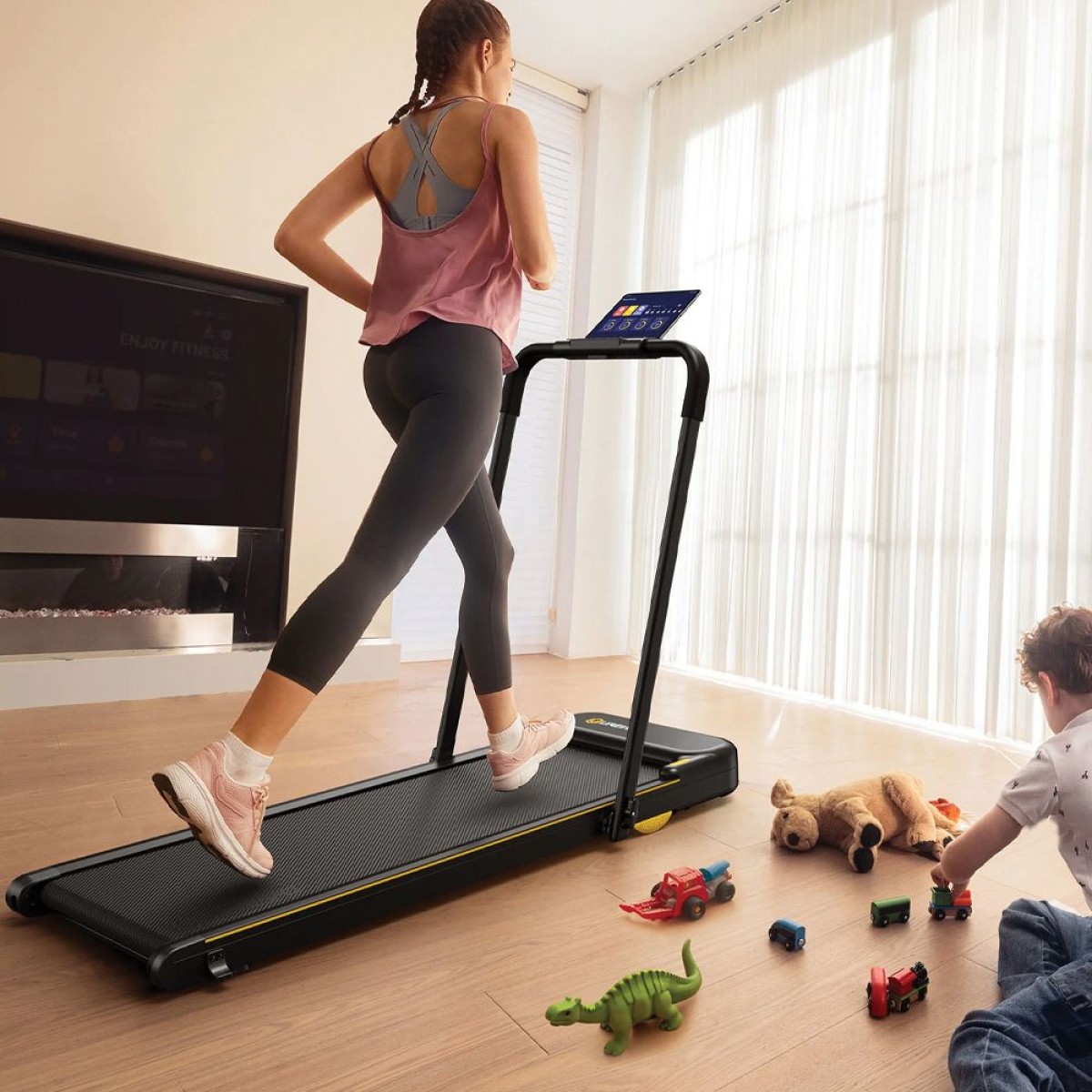 Ηλεκτρικός Αναδιπλούμενος Διάδρομος Γυμναστικής Smart Control Xiaomi Urevo Strol 2E