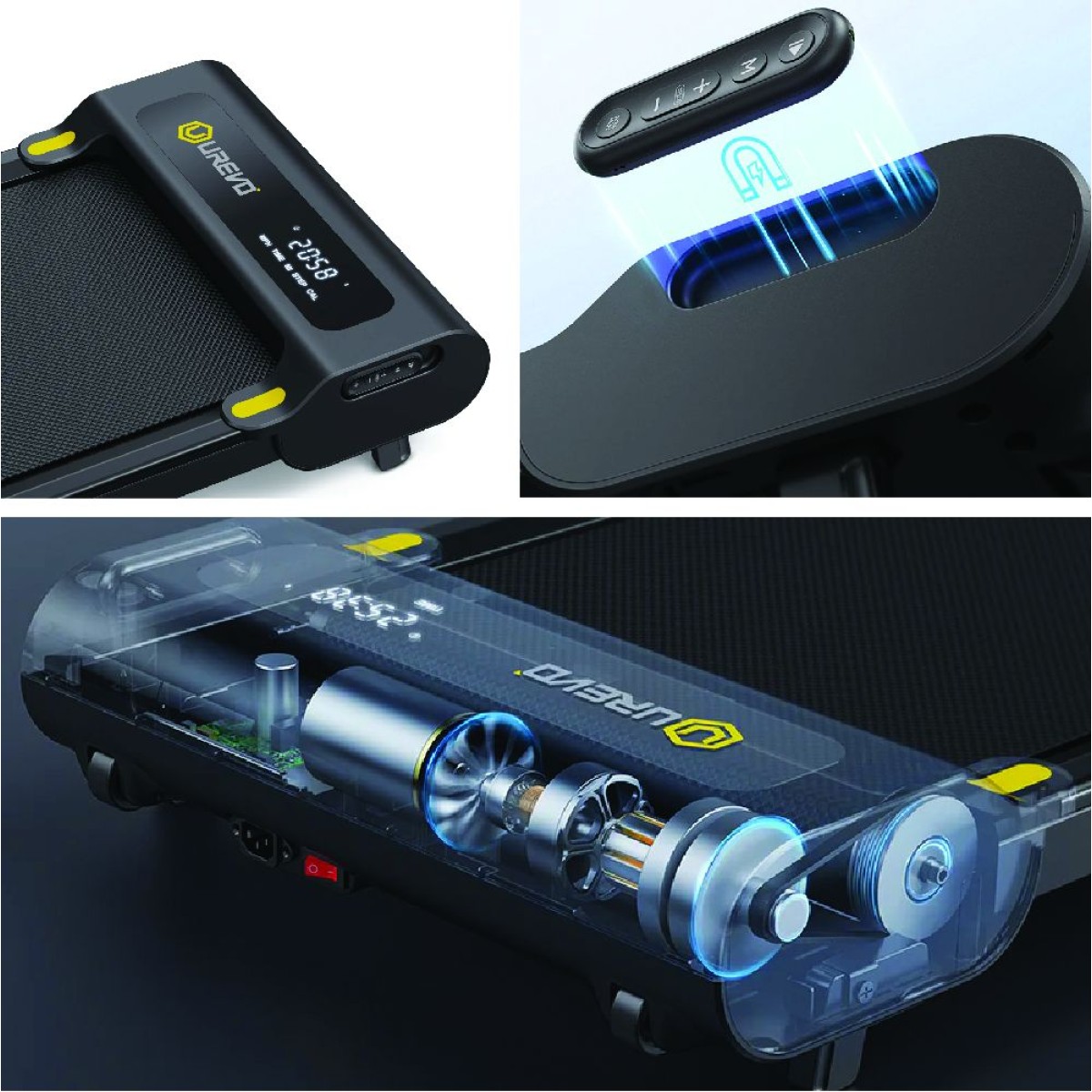 Ηλεκτρικός Διάδρομος Γυμναστικής Smart Control με Κλίση Xiaomi Urevo Spacewalk E3S