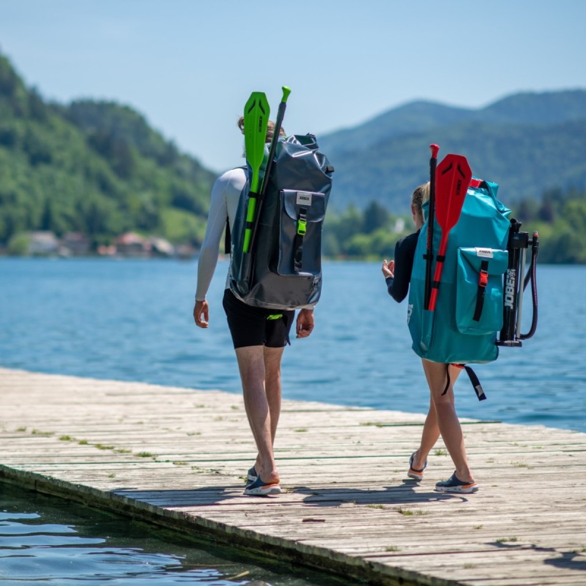 Jobe Φουσκωτή σανίδα SUP 11'6'' Duna Πακέτο - Steel Blue