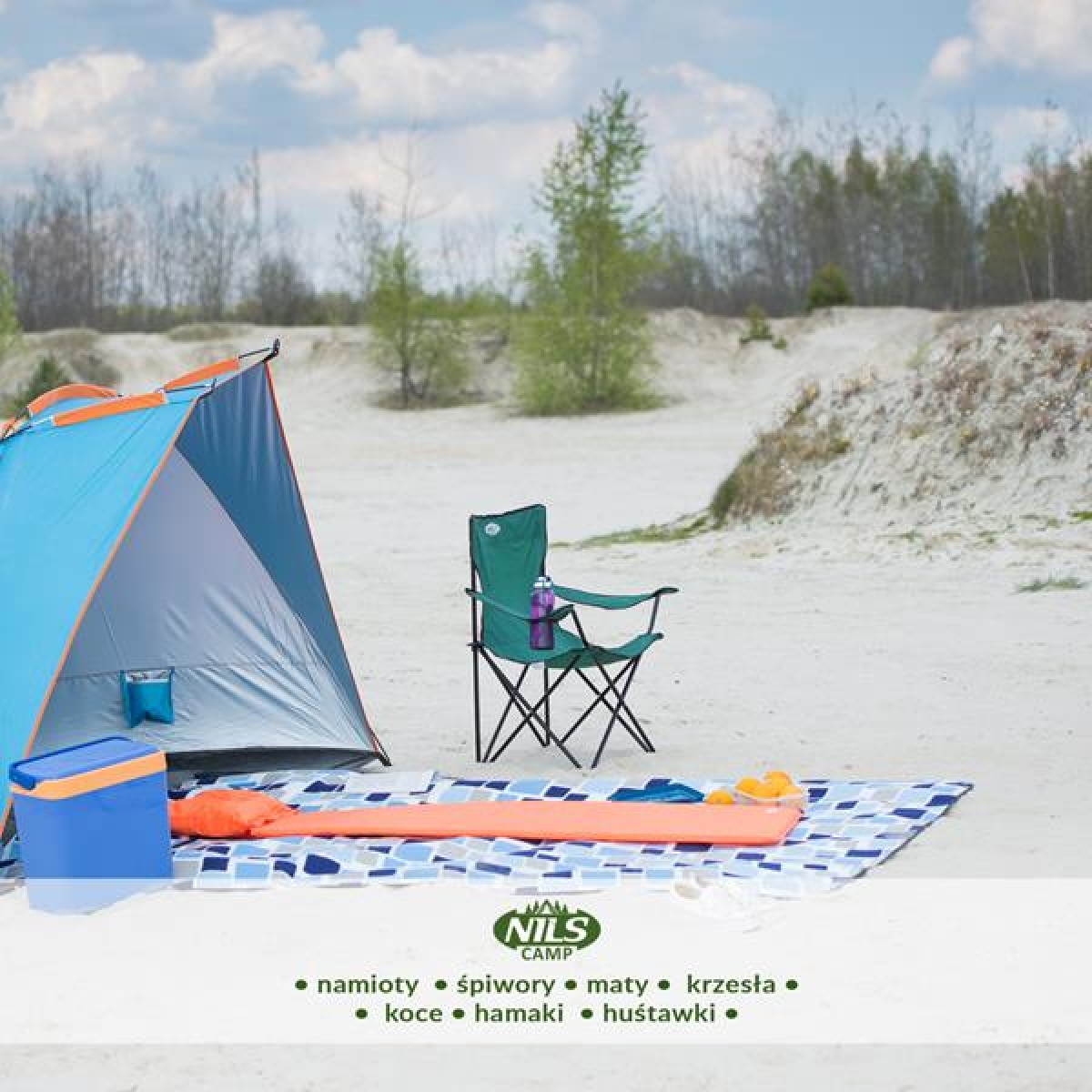 Καρέκλα Κάμπινγκ NC3044 Πράσινη NILS CAMP 15-03-201