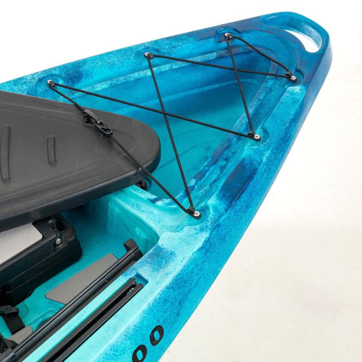 SCK Largo 300 Μονοθέσιο Pedal Kayak ready με αλουμινίου κάθισμα και τιμονιέρα | Μπλε-Τυρκουάζ