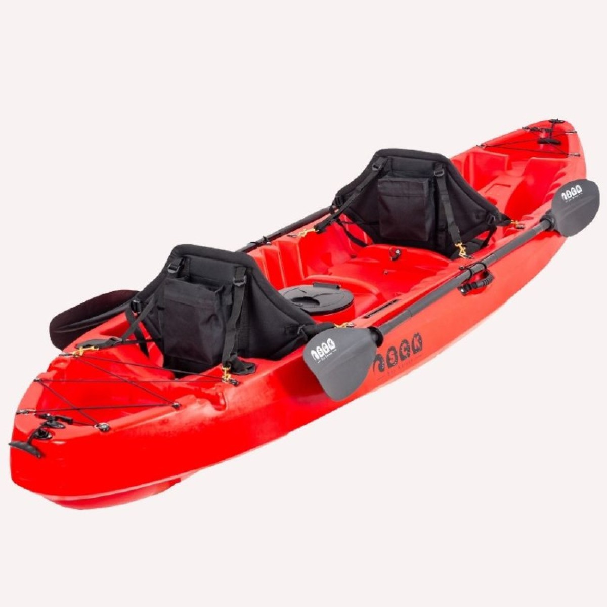 Nereus HD θαλάσσιο καγιάκ 2+1 θέσεων SCK κόκκινο