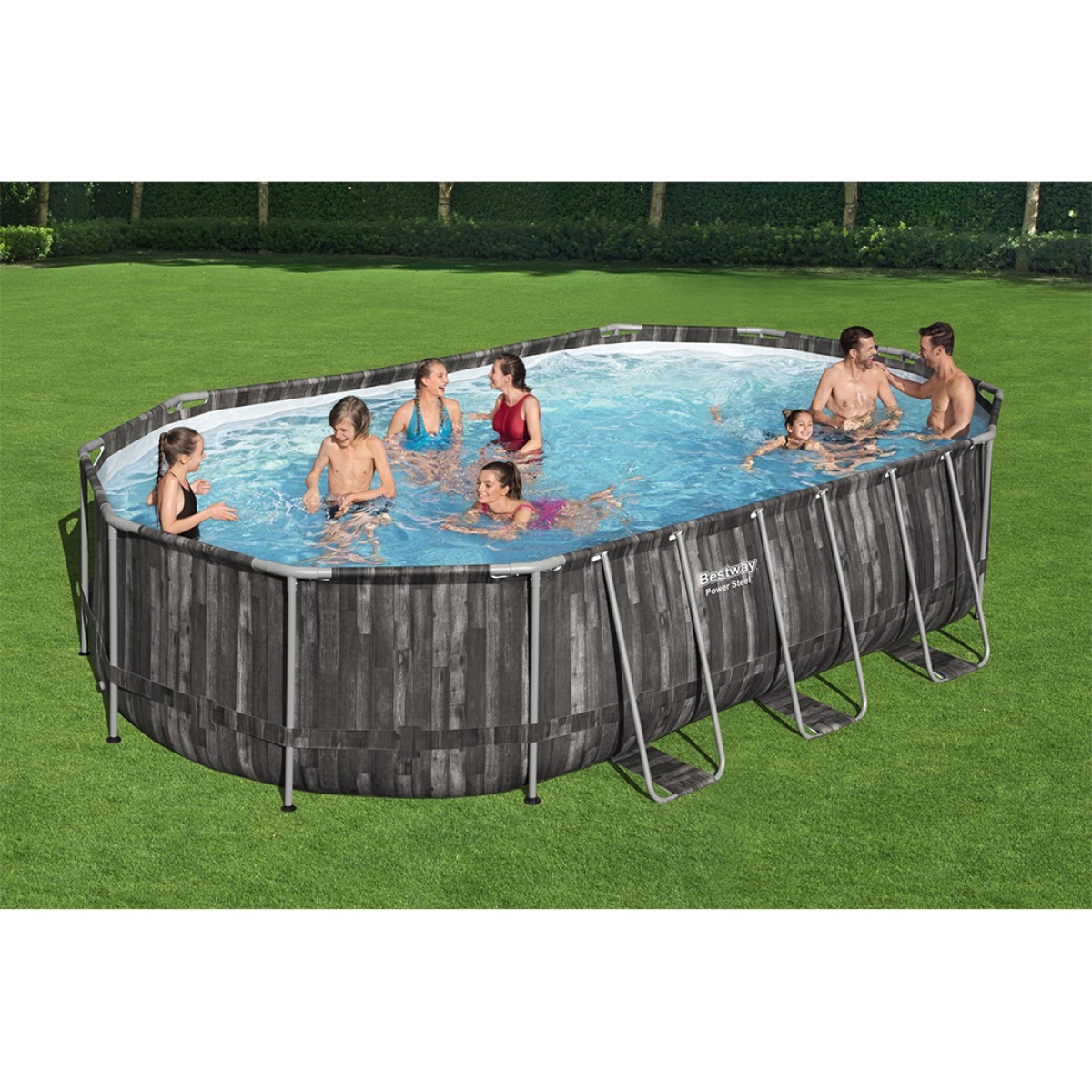 Πισίνα 5611R POWER STEEL OVAL POOL Bestway 610X366X122CM