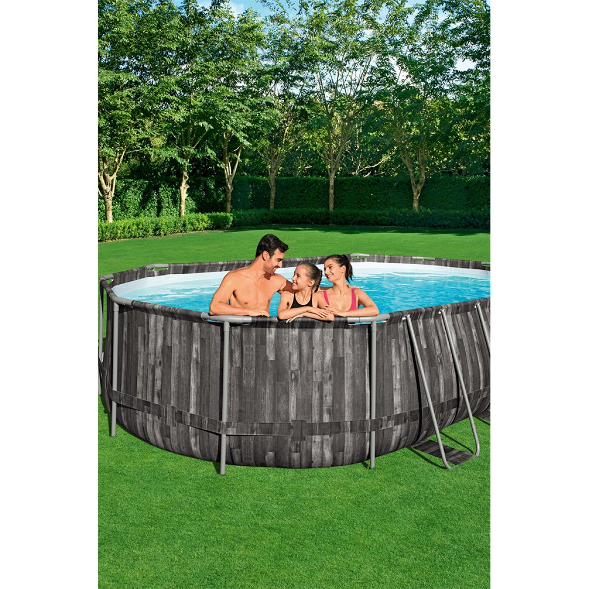 Πισίνα 5611R POWER STEEL OVAL POOL Bestway 610X366X122CM