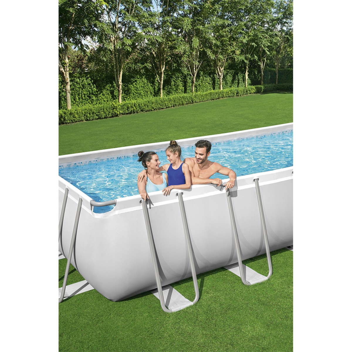 Πισίνα 5612B POWER STEEL RECT. FRAME POOL 640X274X132CM