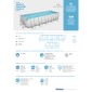 Πισίνα 5612B POWER STEEL RECT. FRAME POOL 640X274X132CM