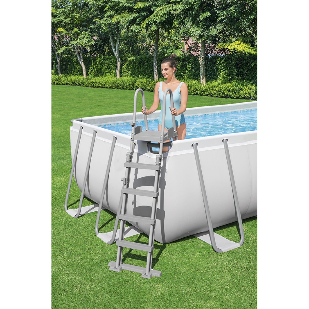 Πισίνα 5612B POWER STEEL RECT. FRAME POOL 640X274X132CM