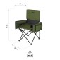 Πτυσσόμενη Καρέκλα για ψάρεμα/camping Fishing Chair NC3703 Πράσινη NILS CAMP