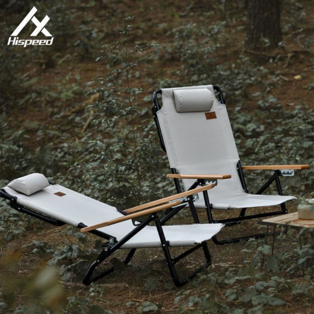Πτυσσόμενη Καρέκλα Παραλίας Αλουμινίου HighSpeed Ασπρο/Μπεζ με Ανάκλιση 5 θέσεων