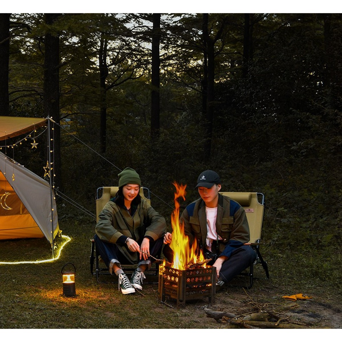 Πτυσσόμενη Καρέκλα Παραλίας Αλουμινίου Highspeed Λαδί με Ανάκλιση 5 θέσεων