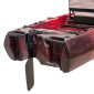 SCK Cargo 320 Μονοθέσιο Pedal Kayak ready με αλουμινίου κάθισμα και τιμονιέρα | Μαύρο-Κόκκινο