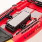 SCK Largo 300 Μονοθέσιο Pedal Kayak ready με αλουμινίου κάθισμα και τιμονιέρα | Κόκκινο-Κίτρινο