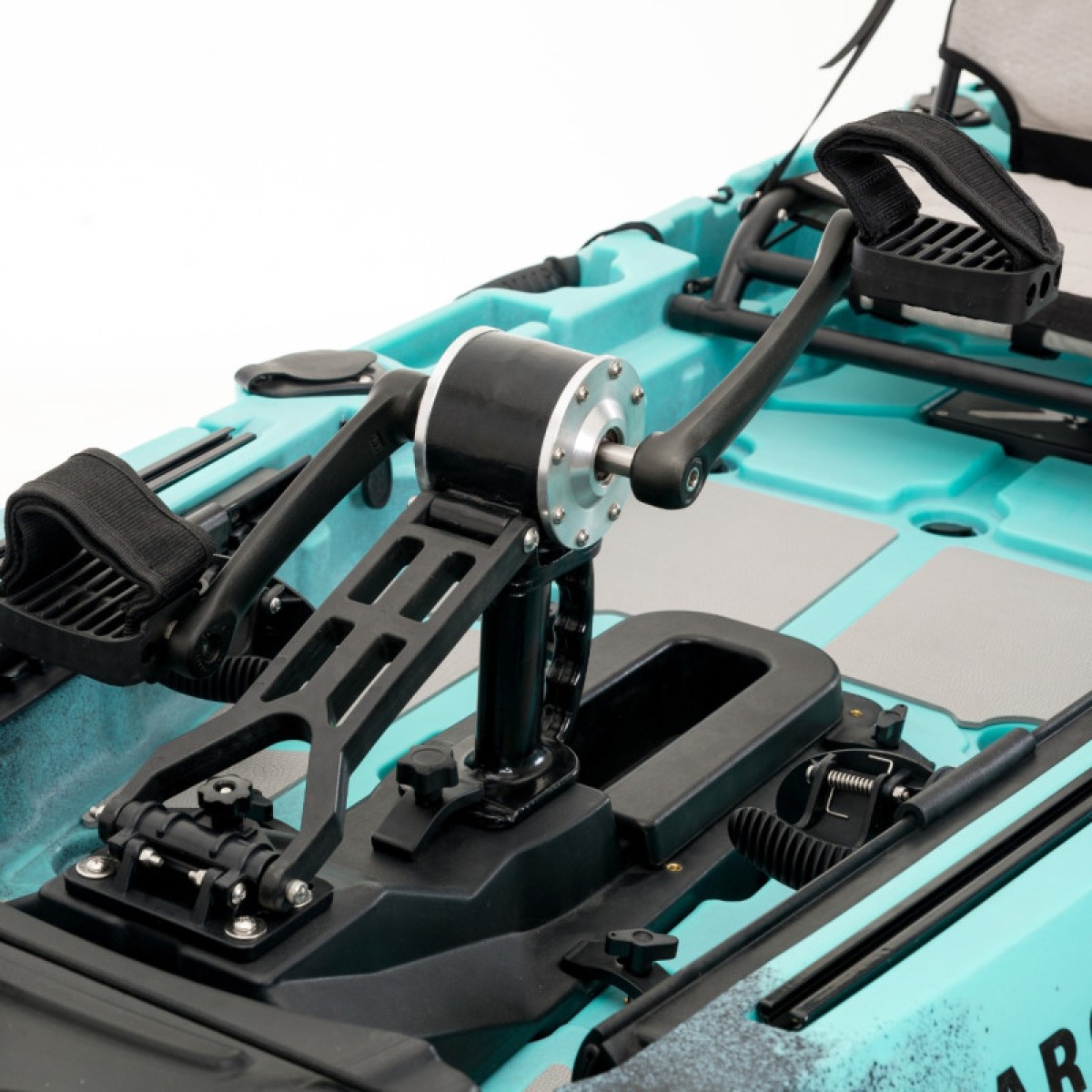 SCK Largo 300 Μονοθέσιο Pedal Kayak ready με αλουμινίου κάθισμα και τιμονιέρα | Τιρκουάζ- Μαύρο