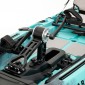 SCK Largo 300 Μονοθέσιο Pedal Kayak ready με αλουμινίου κάθισμα και τιμονιέρα | Τιρκουάζ- Μαύρο